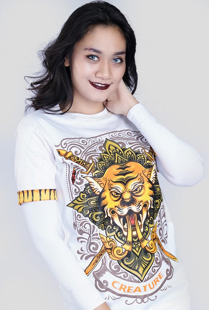 Tiger Monday Born T-shirt Girl (White)